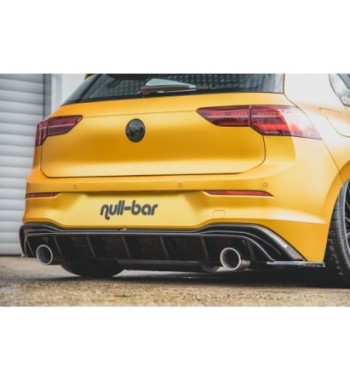 Rear valance (GTI LOOK) with exhaust for Volkswagen Golf Mk8