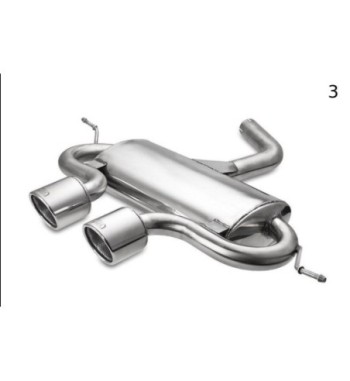 Sports rear silencer for Volkswagen Golf VI, Golf Mk5 R32, Scirocco 3