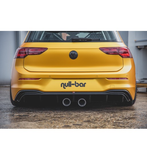 Rear valance (R32 LOOK) with exhaust for Volkswagen Golf Hatchback Mk8 / Mk8 Facelift