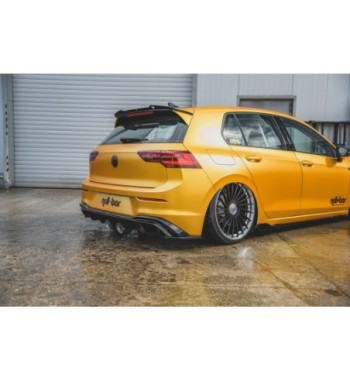 Rear valance (R32 LOOK) with exhaust for Volkswagen Golf Hatchback Mk8 / Mk8 Facelift
