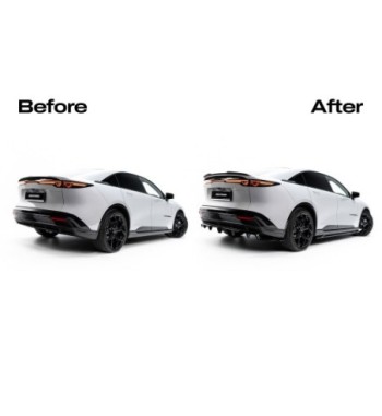 Diffusore posteriore con alette verticali per Mazda 6e Mk1