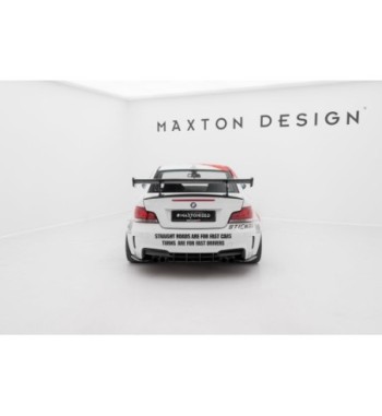 Carbon spoiler with upper swan-neck mounts for BMW 1 M E82