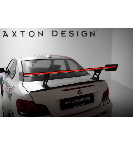 Carbon spoiler with internal mounts V.2 + LED for BMW 1 M E82