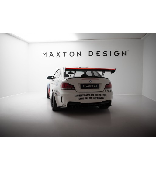 Carbon spoiler with internal mounts V.1 + LED for BMW 1 M E82
