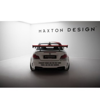 Carbon spoiler with internal mounts V.1 + LED for BMW 1 M E82