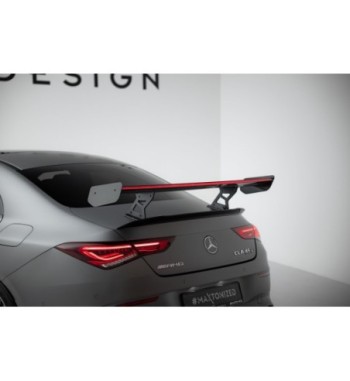 Carbon-Spoiler mit internen Haltern + LED passend für Mercedes-Benz CLA Coupe C118 / C118 Facelift