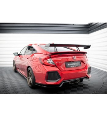 Carbon spoiler with upper swan-neck mounts for Honda Civic SI Mk10