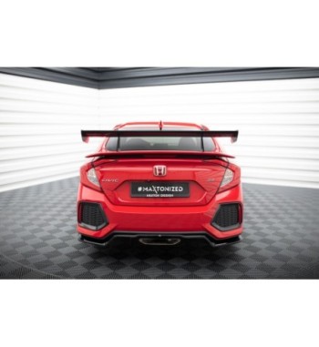 Carbon spoiler with upper swan-neck mounts for Honda Civic SI Mk10