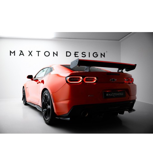 Carbon spoiler with internal mounts + LED for Chevrolet Camaro SS Mk6 Facelift