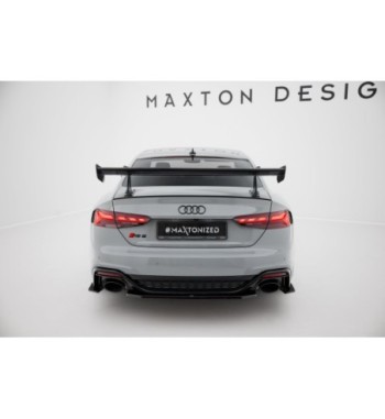 Carbon spoiler with upper swan-neck mounts for Audi A5 / A5 S-Line / S5 / RS5 Coupe F5 / F5 Facelift