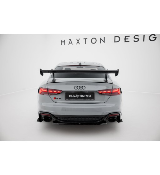 Carbon spoiler with upper swan-neck mounts for Audi A5 / A5 S-Line / S5 / RS5 Coupe F5 / F5 Facelift