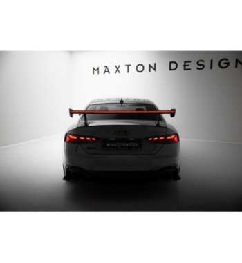 Carbon-Spoiler mit externen Haltern V.2 + LED passend für Audi A5 / A5 S-Line / S5 / RS5 Coupe F5 / F5 Facelift