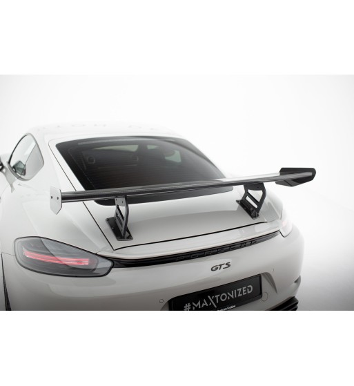 Carbon spoiler with internal mounts V.2 for Porsche 718 Cayman 982c