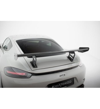 Carbon spoiler with internal mounts V.2 for Porsche 718 Cayman 982c