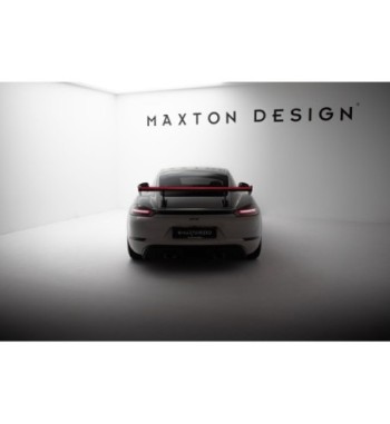 Carbon spoiler with internal mounts V.1 + LED for Porsche 718 Cayman 982c