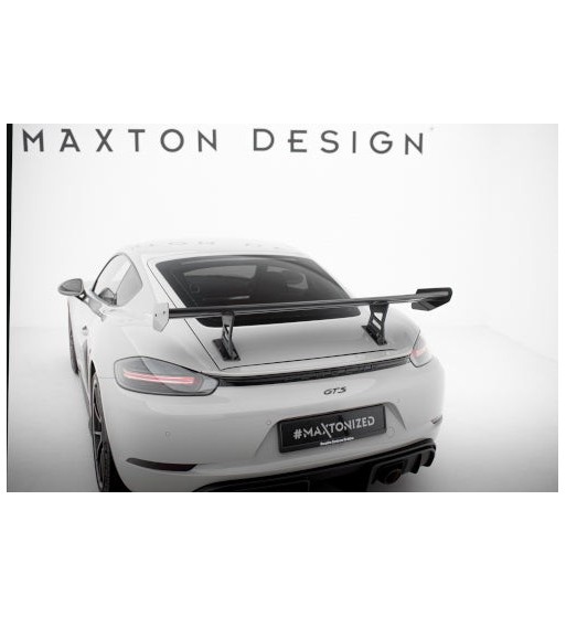 Carbon spoiler with internal mounts V.1 for Porsche 718 Cayman 982c