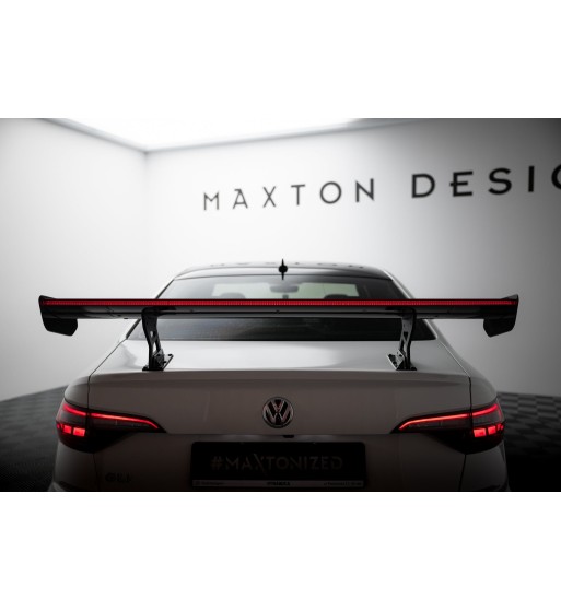 Carbon-Spoiler mit internen Haltern + LED passend für Volkswagen Jetta GLI Mk7