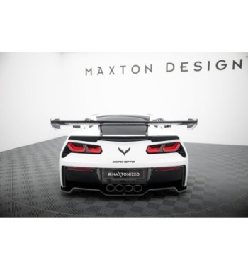 Carbon spoiler with upper swan-neck mounts for Chevrolet Corvette Stingray / Grand Sport C7