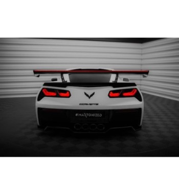 Carbon spoiler with internal mounts + LED for Chevrolet Corvette Stingray / Grand Sport C7
