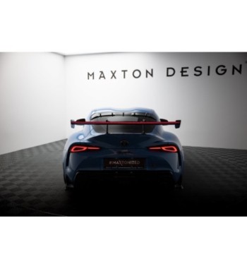 Carbon spoiler with upper swan-neck mounts + LED for Toyota Supra Mk5