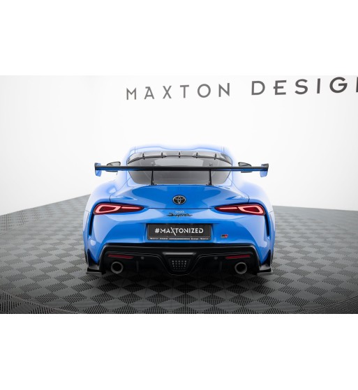 Carbon spoiler with upper swan-neck mounts for Toyota Supra Mk5