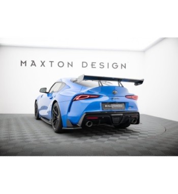 Carbon spoiler with upper swan-neck mounts for Toyota Supra Mk5