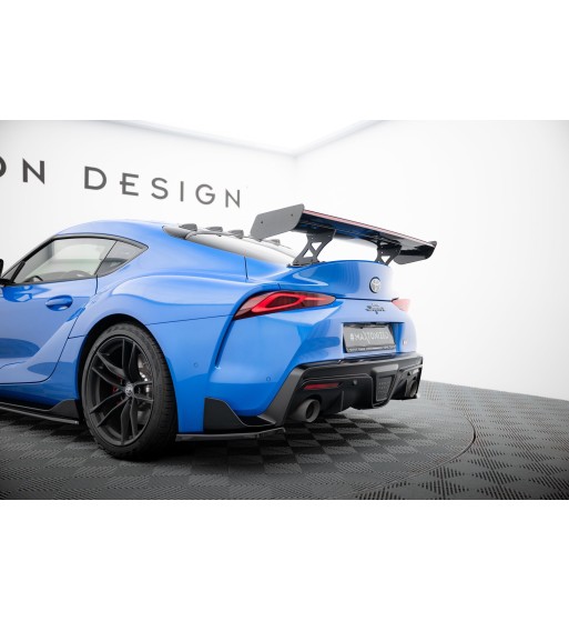 Carbon-Spoiler mit externen Haltern + LED passend für Toyota Supra Mk5