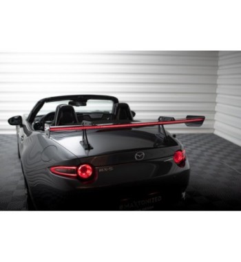 Carbon spoiler with upper swan-neck mounts + LED for Mazda MX-5 ND (Mk4)