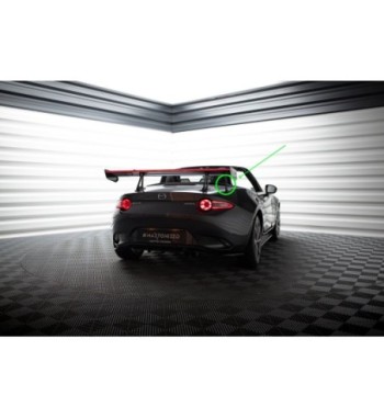 Carbon spoiler with upper swan-neck mounts + LED for Mazda MX-5 ND (Mk4)