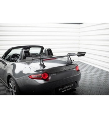 Carbon spoiler with upper swan-neck mounts for Mazda MX-5 ND (Mk4)