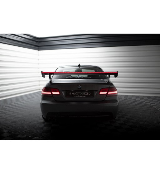 Carbon-Spoiler mit externen Haltern + LED passend für BMW 3 / M3 Coupe E92