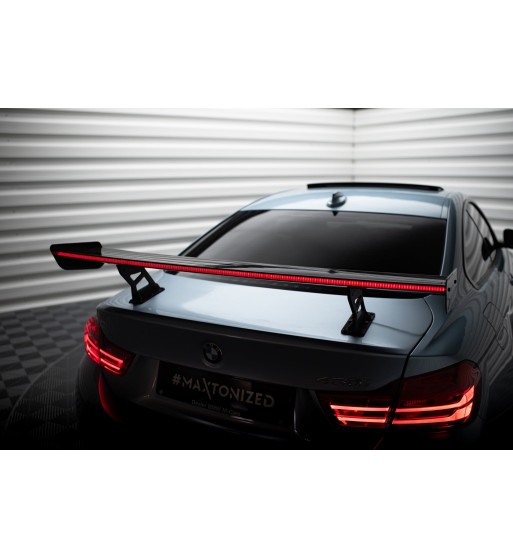 Carbon-Spoiler mit internen Haltern + LED passend für BMW 4 F32 / 4 F32 M-Pack Coupe