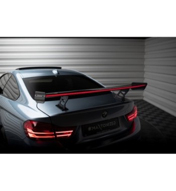 Carbon-Spoiler mit internen Haltern + LED passend für BMW 4 F32 / 4 F32 M-Pack Coupe