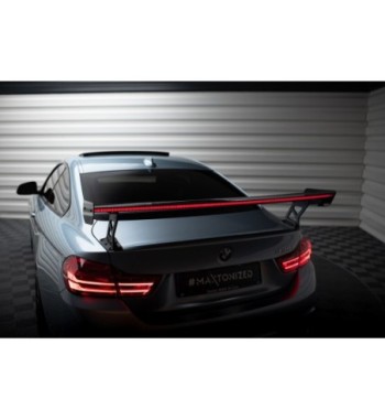 Carbon-Spoiler mit externen Haltern + LED passend für BMW 4 F32 / 4 F32 M-Pack Coupe