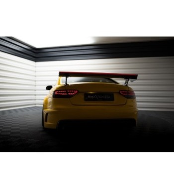Carbon-Spoiler mit externen Haltern + LED passend für Audi A5 Coupe 8T
