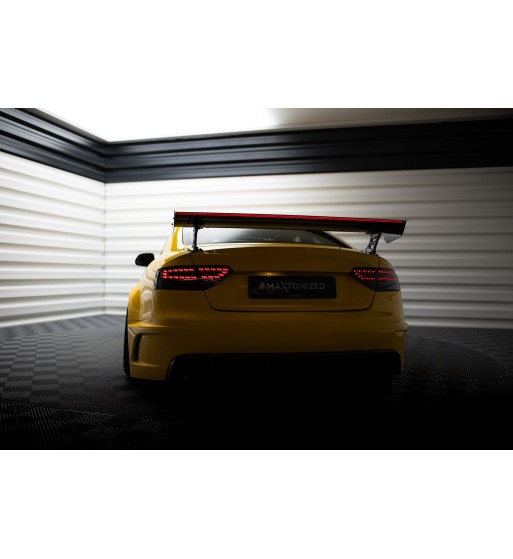 Carbon-Spoiler mit externen Haltern + LED passend für Audi A5 Coupe 8T