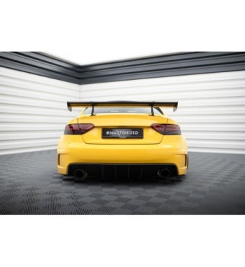 Carbon spoiler with upper swan-neck mounts for Audi A5 Coupe 8T