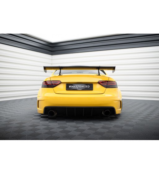 Carbon spoiler with upper swan-neck mounts for Audi A5 Coupe 8T