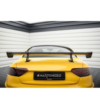 Carbon spoiler with upper swan-neck mounts for Audi A5 Coupe 8T