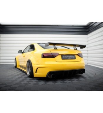 Carbon spoiler with upper swan-neck mounts for Audi A5 Coupe 8T