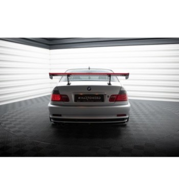 Carbon-Spoiler mit internen Haltern + LED passend für BMW 3 Coupe E46