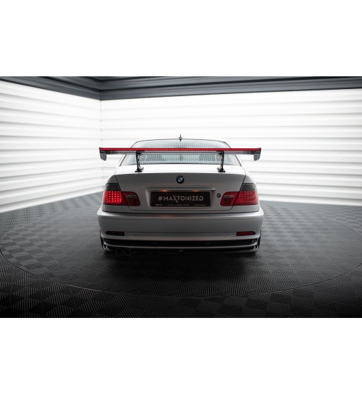 Carbon-Spoiler mit internen Haltern + LED passend für BMW 3 Coupe E46