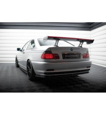 Carbon-Spoiler mit internen Haltern + LED passend für BMW 3 Coupe E46
