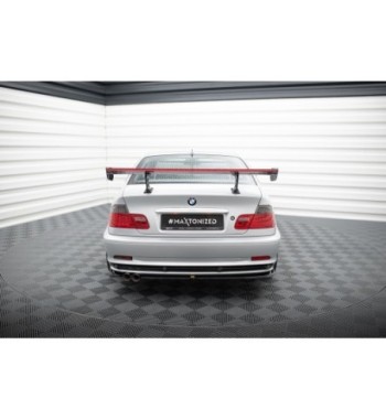 Carbon-Spoiler mit internen Haltern + LED passend für BMW 3 Coupe E46