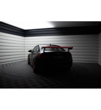 Carbon-Spoiler mit externen Haltern + LED passend für BMW M2 F87 / 2 / 2 M-Pack F22