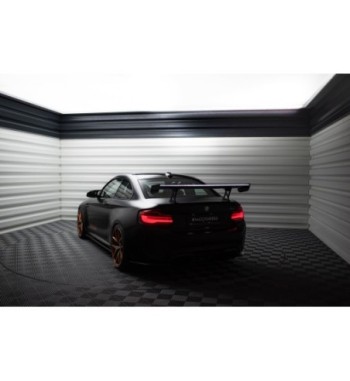 Carbon-Spoiler mit internen Haltern + LED passend für BMW M2 F87 / 2 / 2 M-Pack F22