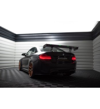 Carbon-Spoiler mit internen Haltern + LED passend für BMW M2 F87 / 2 / 2 M-Pack F22