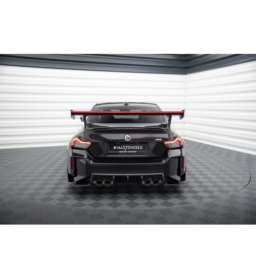Carbon-Spoiler mit externen Haltern +LED light passend für BMW M2 G87 / M240i / 2 M-Pack / 2 Standard G42
