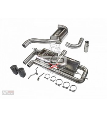 EGO-X exhaust system 3" left VW Golf 5 GTI/ ED30/ Pirelli 200/230PS