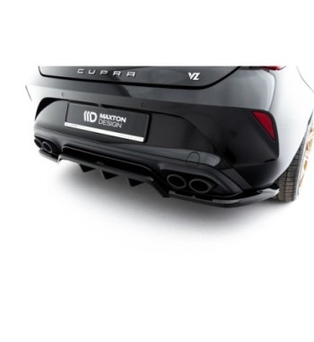 Diffusore posteriore con alette verticali V.2 per Cupra Leon Hatchback Mk1 Facelift